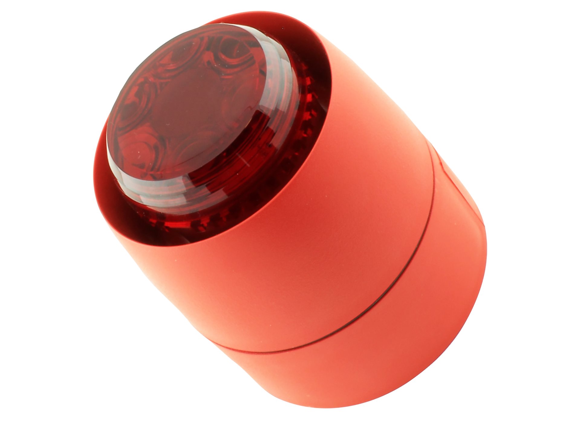 flashni electronic sounder/beacon, clear lens, shallow base